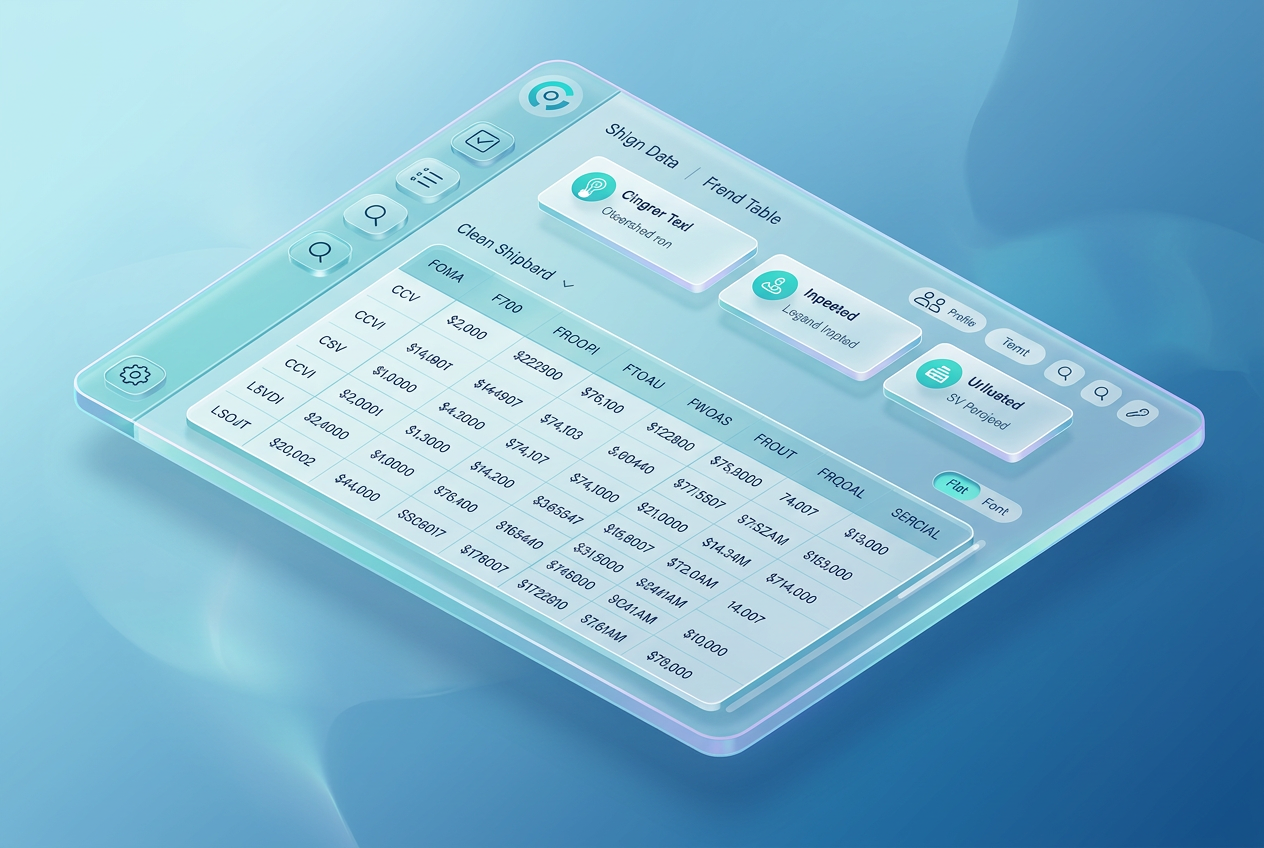 Logicon Bridge customs and address validation app interface